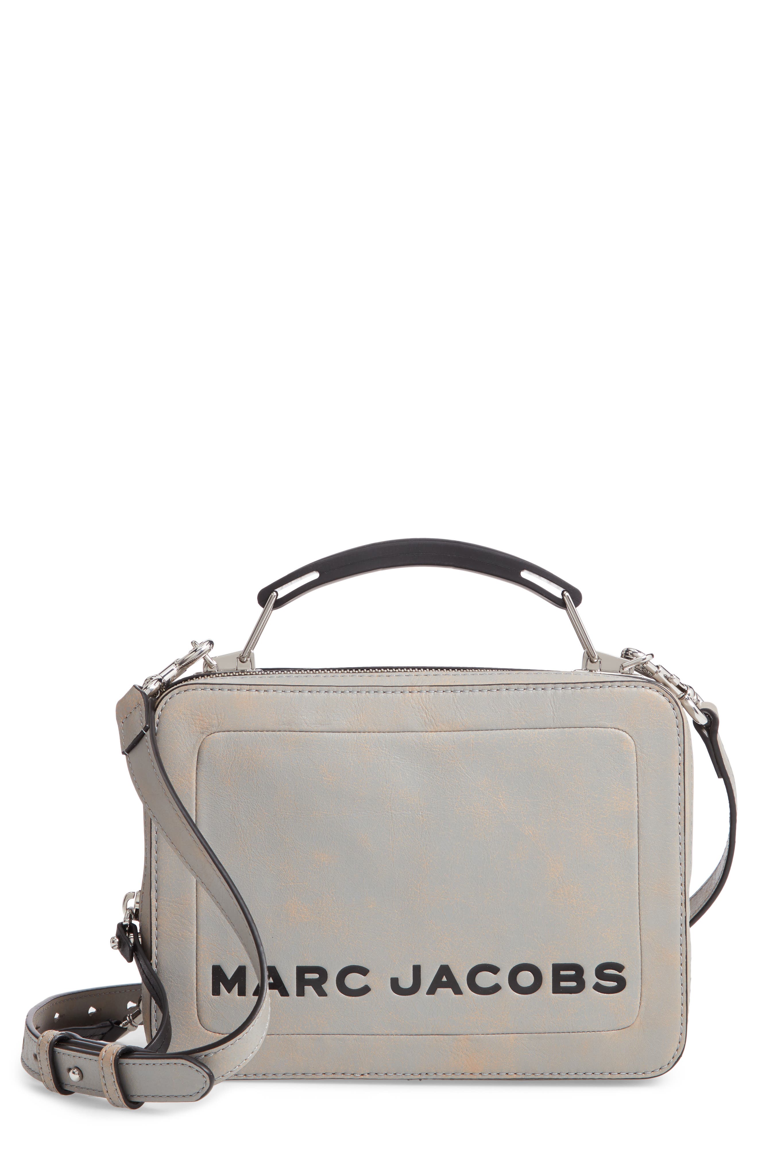 Marc Jacobs The Box Leather Handbag, Main, color, 