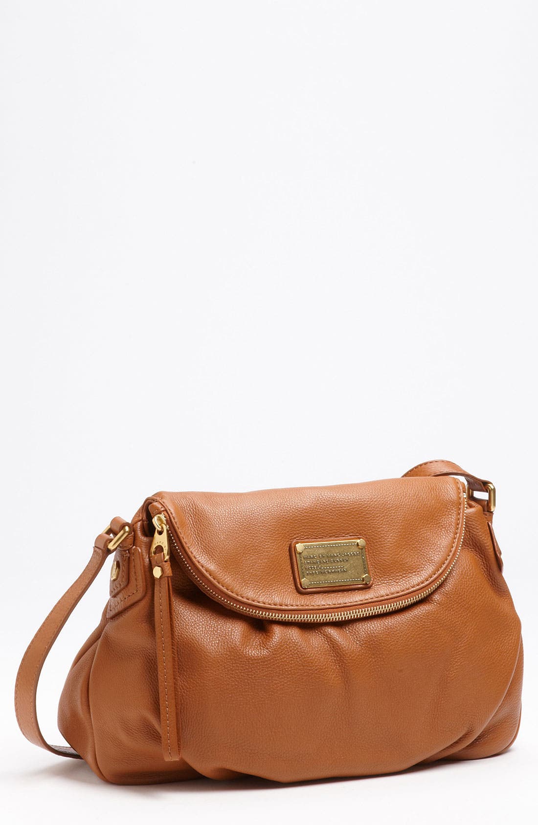 MARC BY MARC JACOBS 'Classic Q - Natasha' Crossbody Flap Bag, Medium, Main, color, RUM