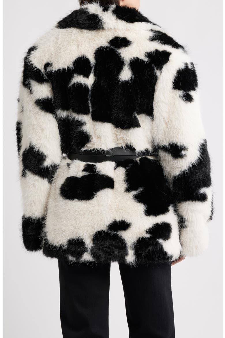 Livingstone Cow Print Faux Fur Jacket, Alternate, color, CATTLE PRINT FUR