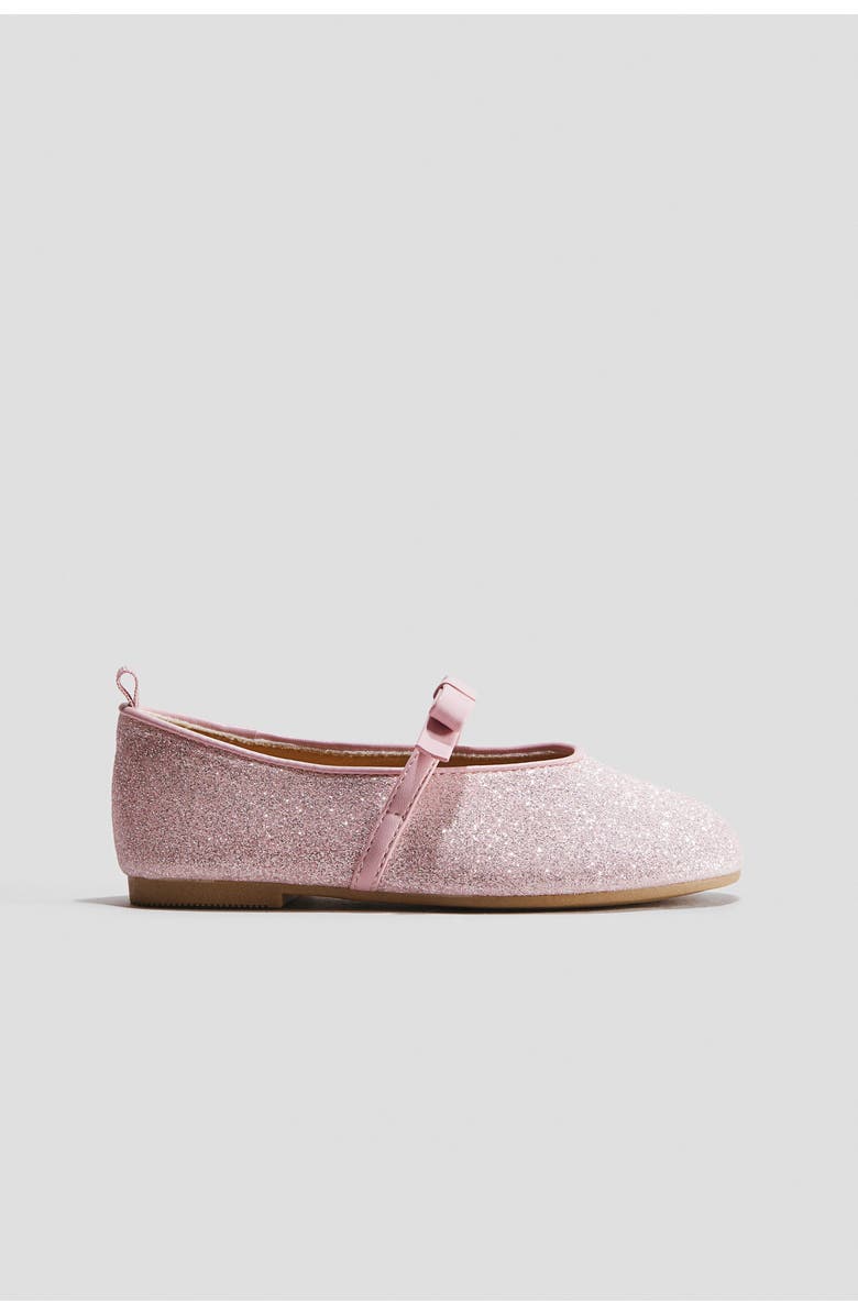 H&M Ballet Pumps, Alternate, color, Light Pink/Glittery