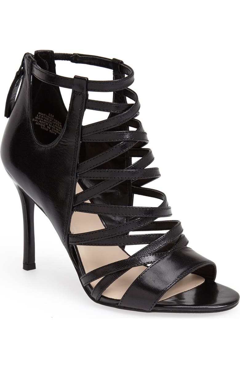 Nine West 'Funkfresh' Strappy Leather Sandal, Main, color,