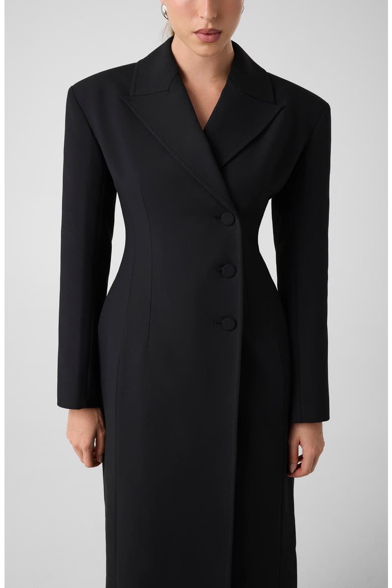 Longline Structured Coat, Alternate, color, JBLACK-BLACK