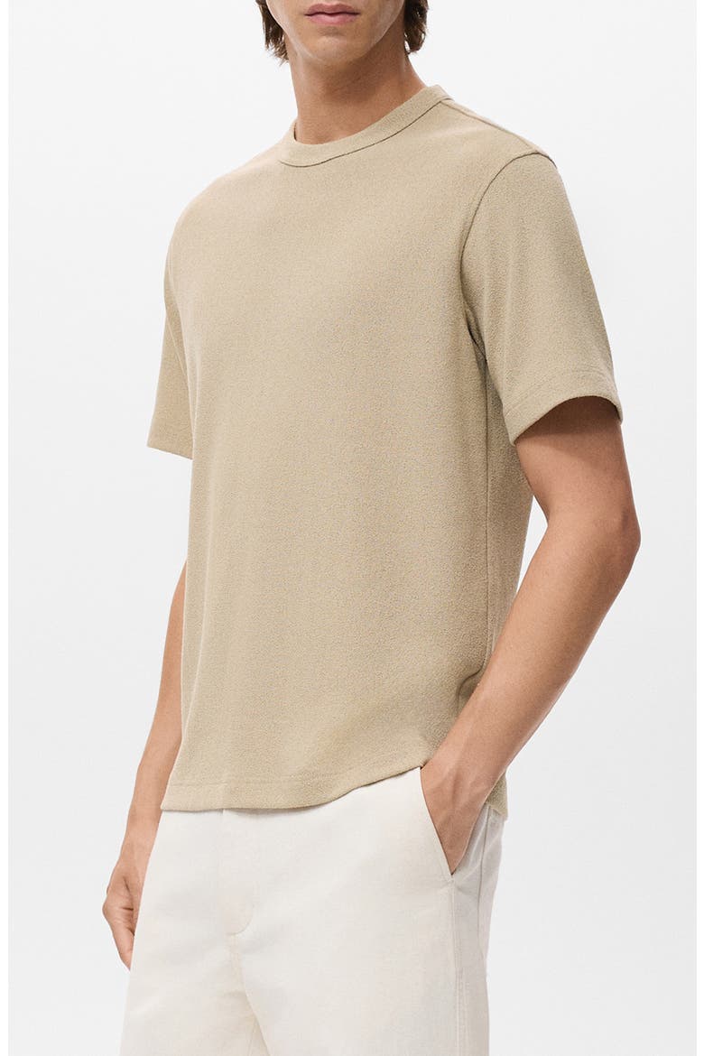 Fine Knit T-Shirt, Alternate, color, BEIGE