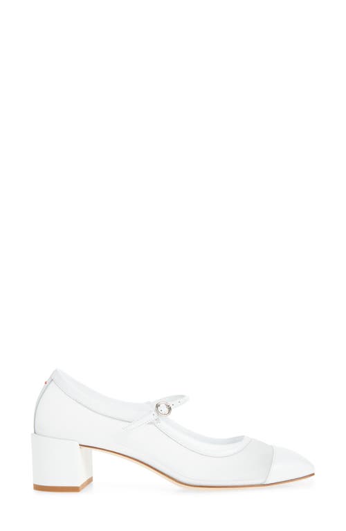 Aeyde Buckle Fastened High Heeled Pumps In White