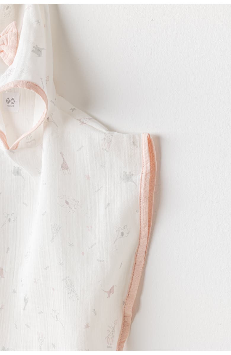 Andy Wawa Love Family Muslin Bow Pancho, Alternate, color, White