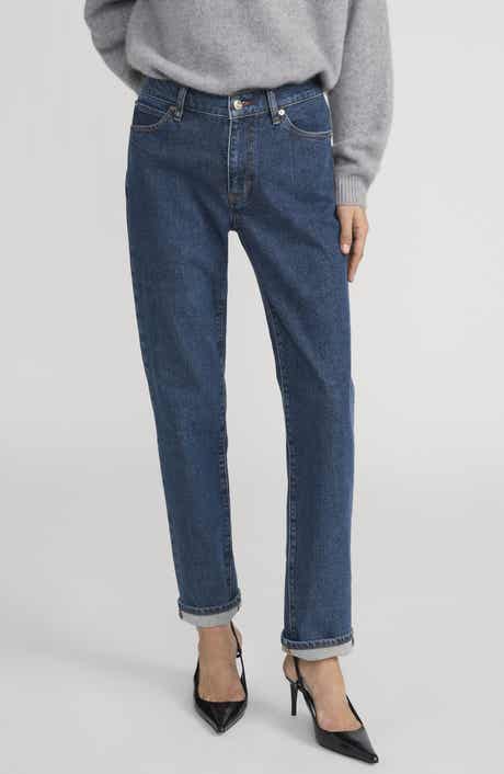 FRAME The Borrowed Mid Rise Boyfriend Jeans