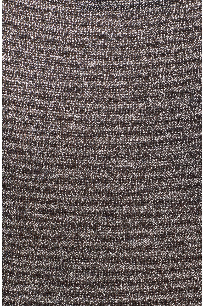 Metallic Sweater Dress, Alternate, color, SILVER