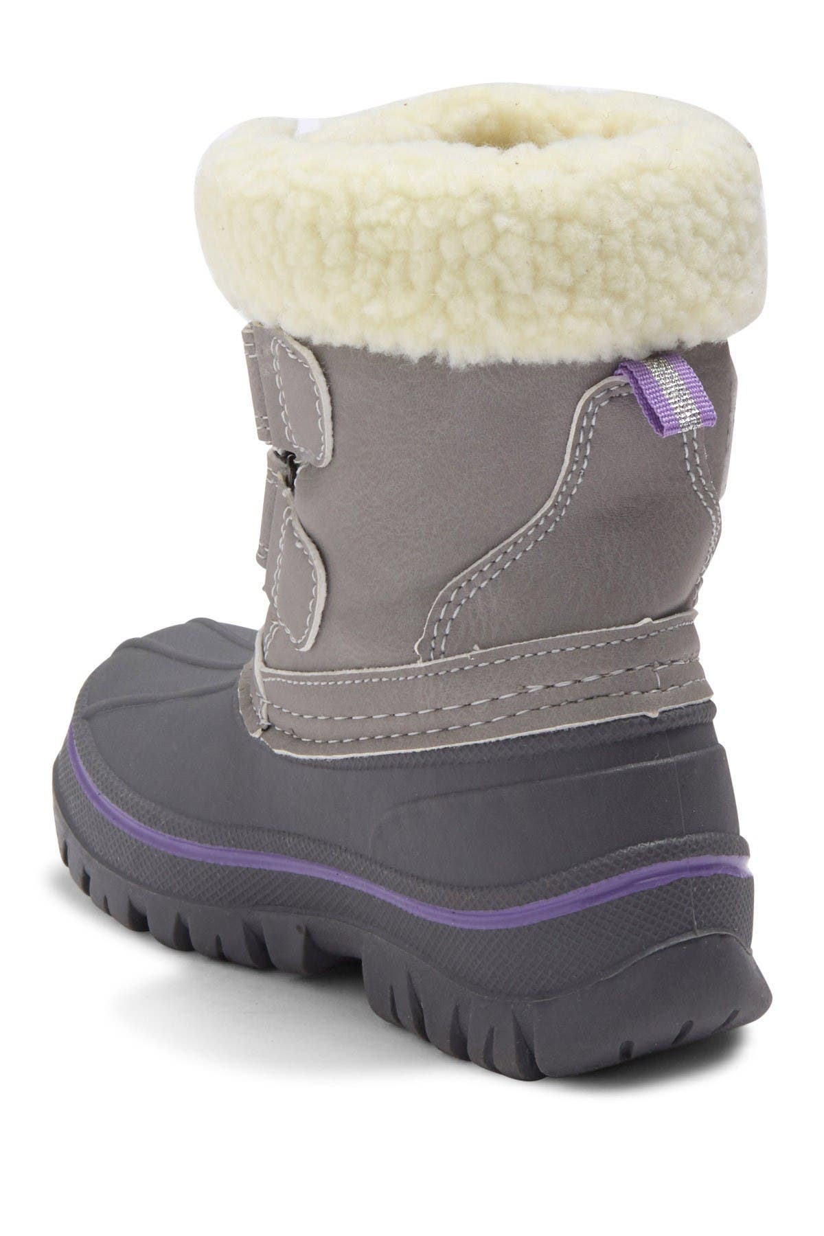 JOE FRESH Oitaa Faux Fur Hook-And-Loop Boot, Alternate, color, 