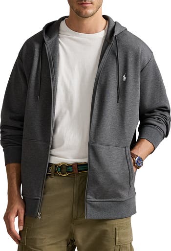 Polo Ralph Lauren Big & Tall Double-Knit Full-Zip Hoodie | Nordstrom