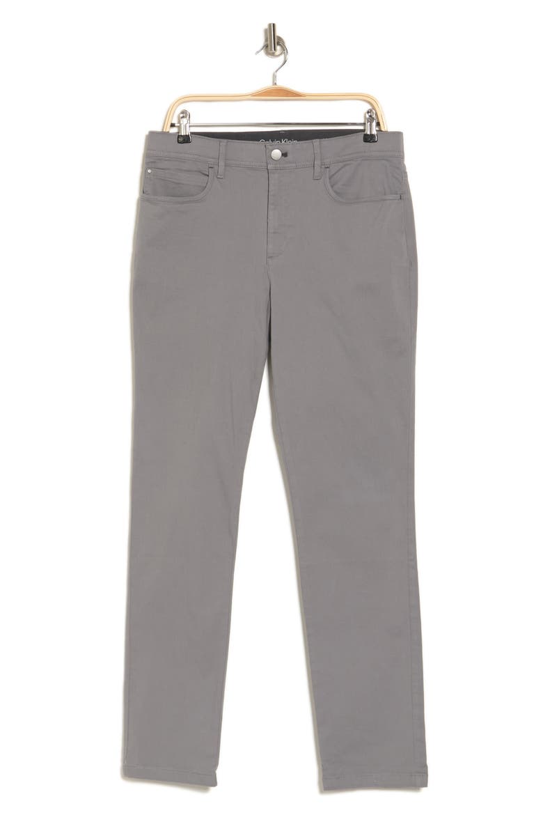 Brushed Twill Slim Pants, Alternate, color, CONVOY