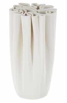 VIVIAN LUNE HOME White Ceramic Vase