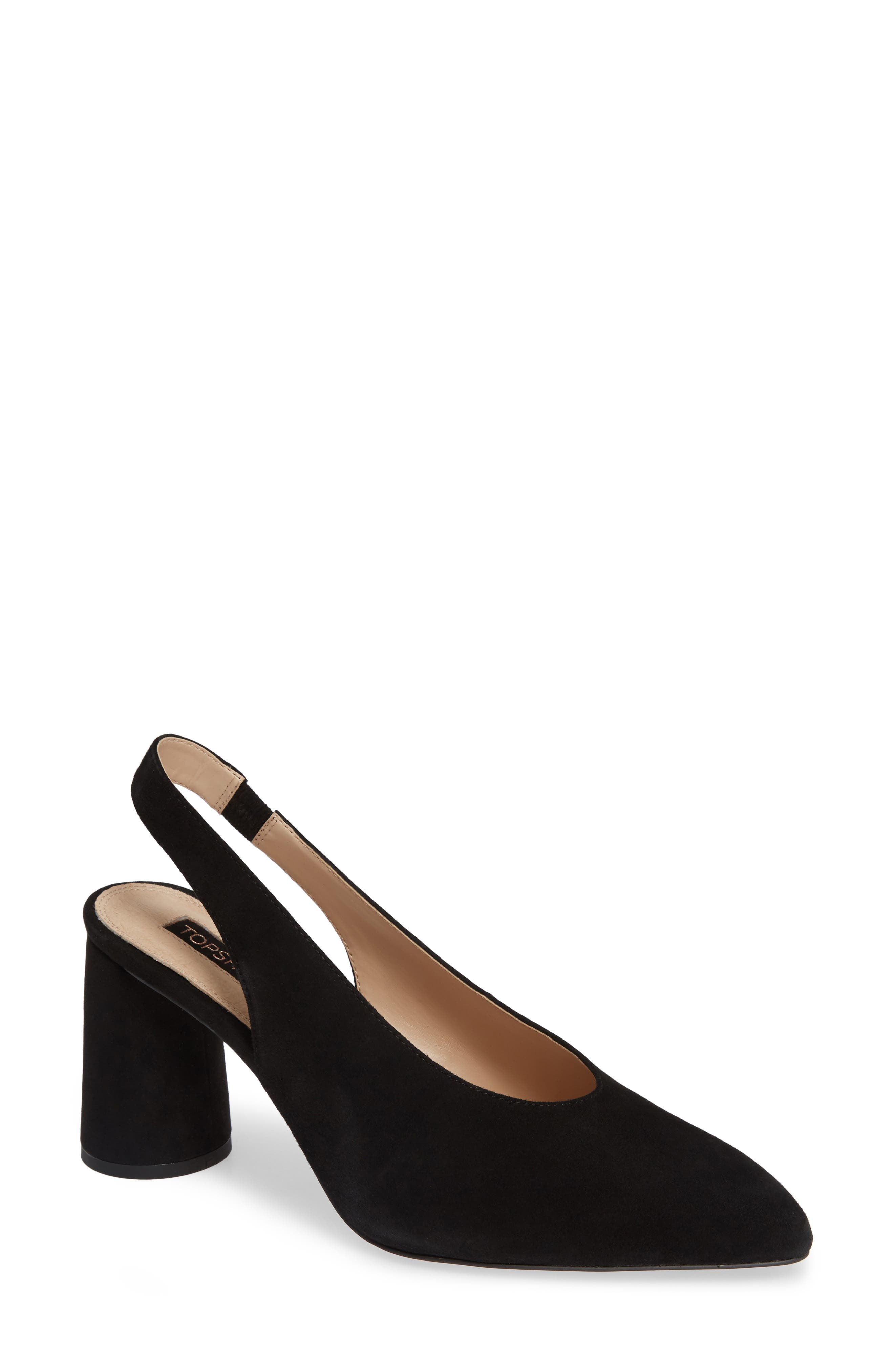 Gainor Slingback Pump, Main, color, BLACK