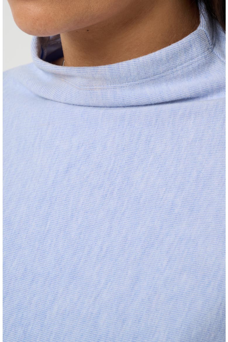 Cloud Mock Neck Pullover, Alternate, color, HEATHER ENGLISH MANOR