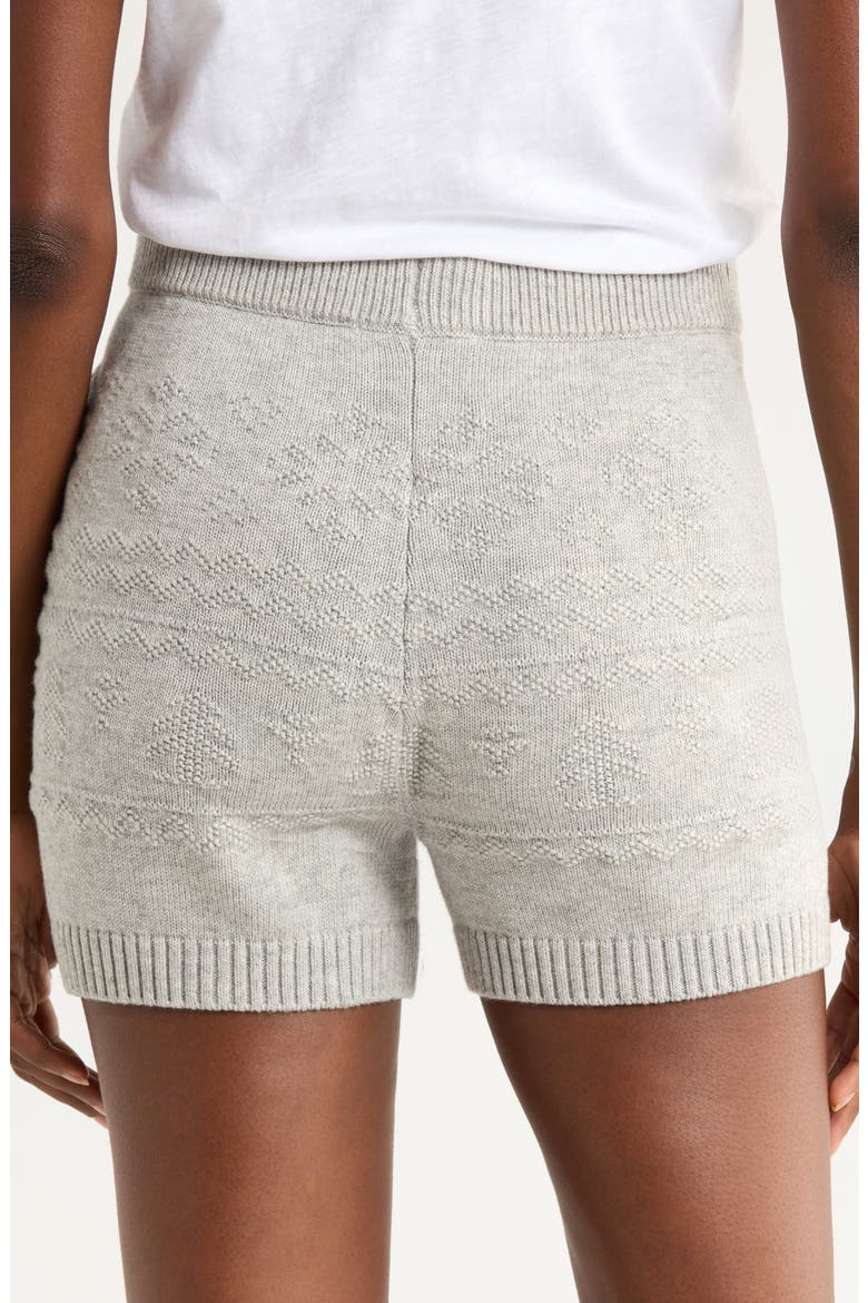 Fair Isle SleepShorts, Alternate, color, GREY MARL