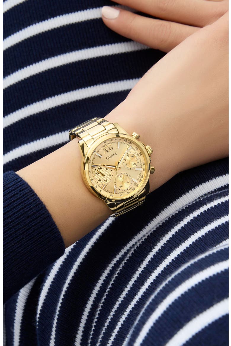 Bailey Chronograph Bracelet Watch, 36mm, Alternate, color, GOLD TONE/ GOLD
