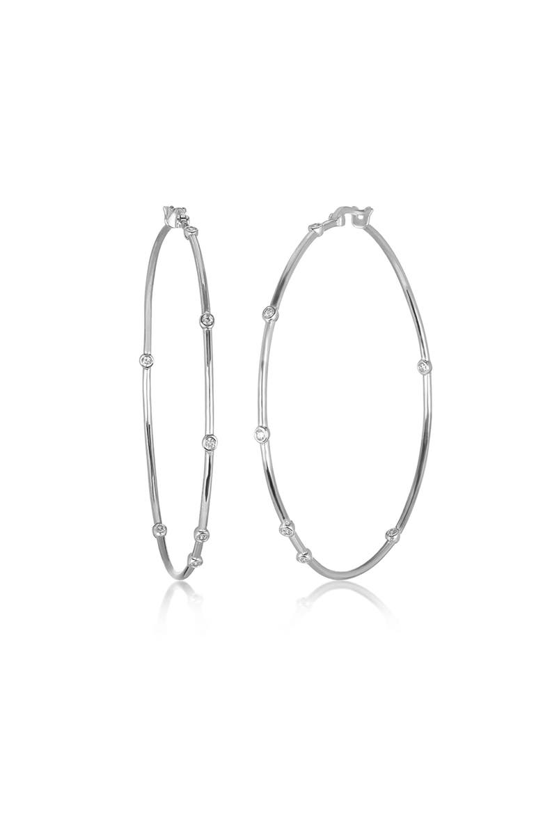 Melinda Maria Inside Out Station Hoop Earrings, Alternate, color, 