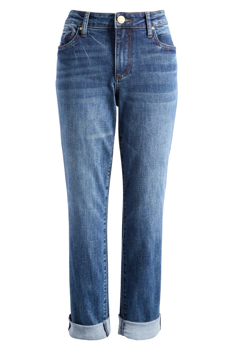 Catherine Cuffed Boyfriend Jeans, Alternate, color, GIVING