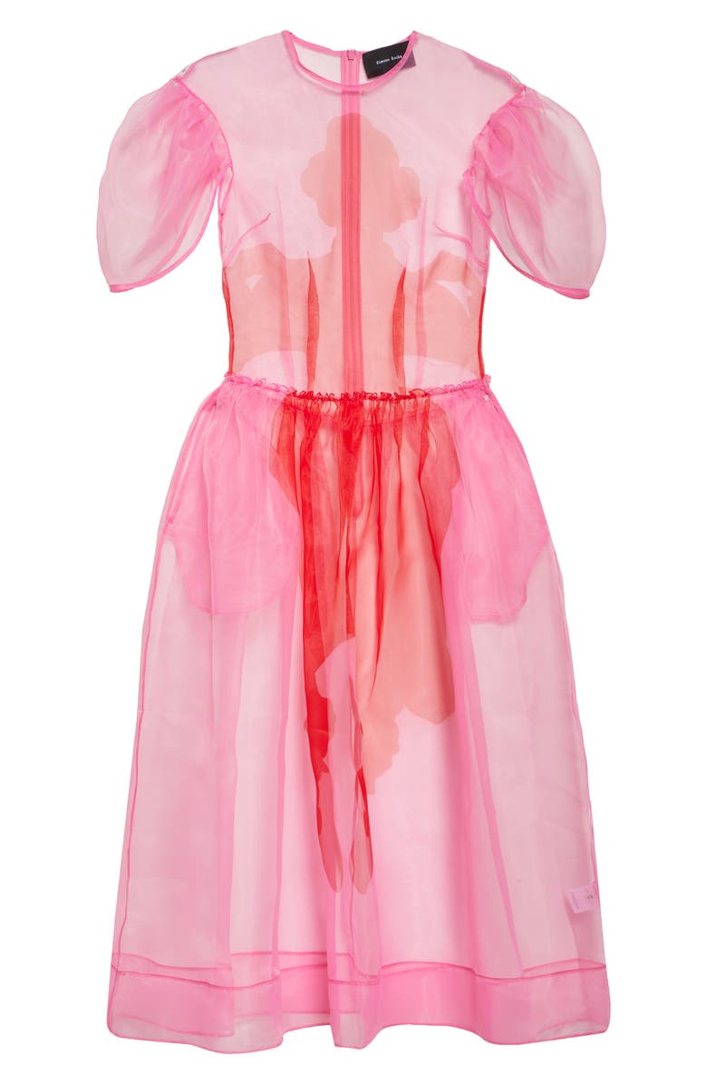 Simone Rocha Petal Sleeve Sculpted Organza Corset Dress, Alternate, color, 