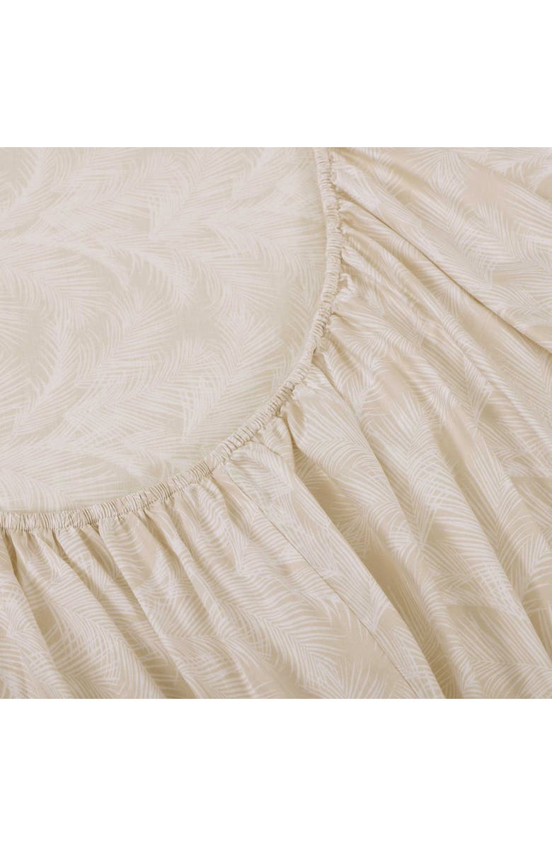 Tommy Bahama All Over Palms Cotton Sateen Sheet Set, Alternate, color, Beige