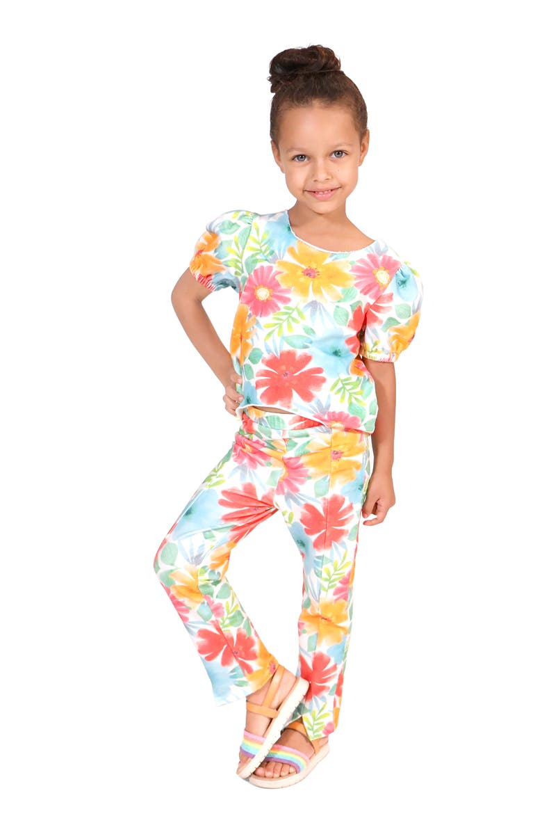 Peek Aren't You Curious Kids' Floral Knit Top & Pants Set, Alternate, color, 