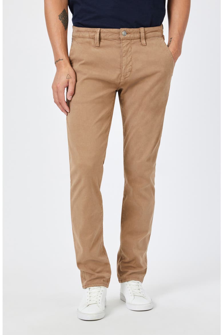 Milton Slim Straight Leg Chino Pants, Main, color, TIGERS EYE LUXE TWILL