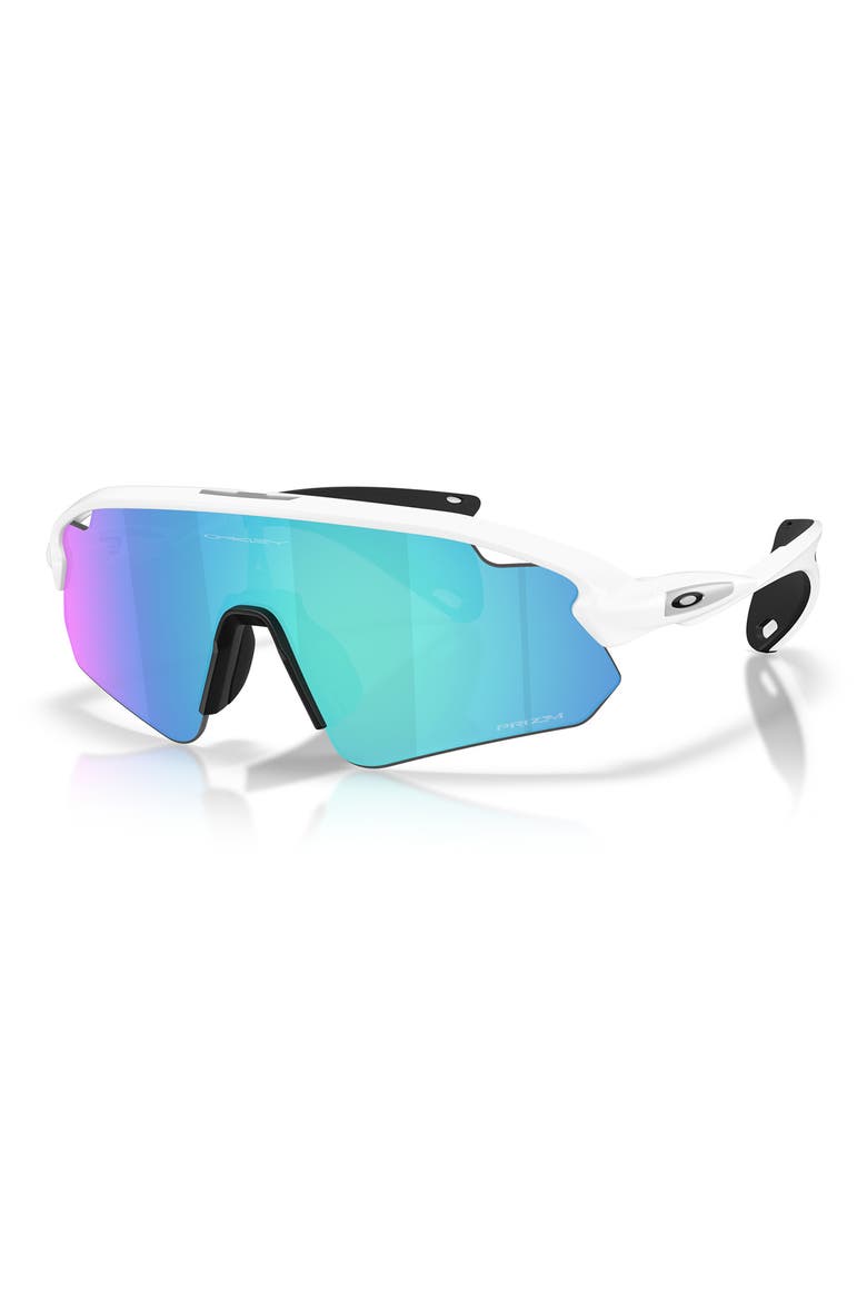 Stunt Devil Rectangle Sunglasses, Alternate, color, MATTE WHITE / PRIZM SAPPHIRE