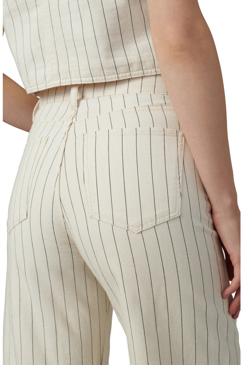 The Mia Stripe High Waist Ankle Wide Leg Jeans, Alternate, color, NATURAL STIPE