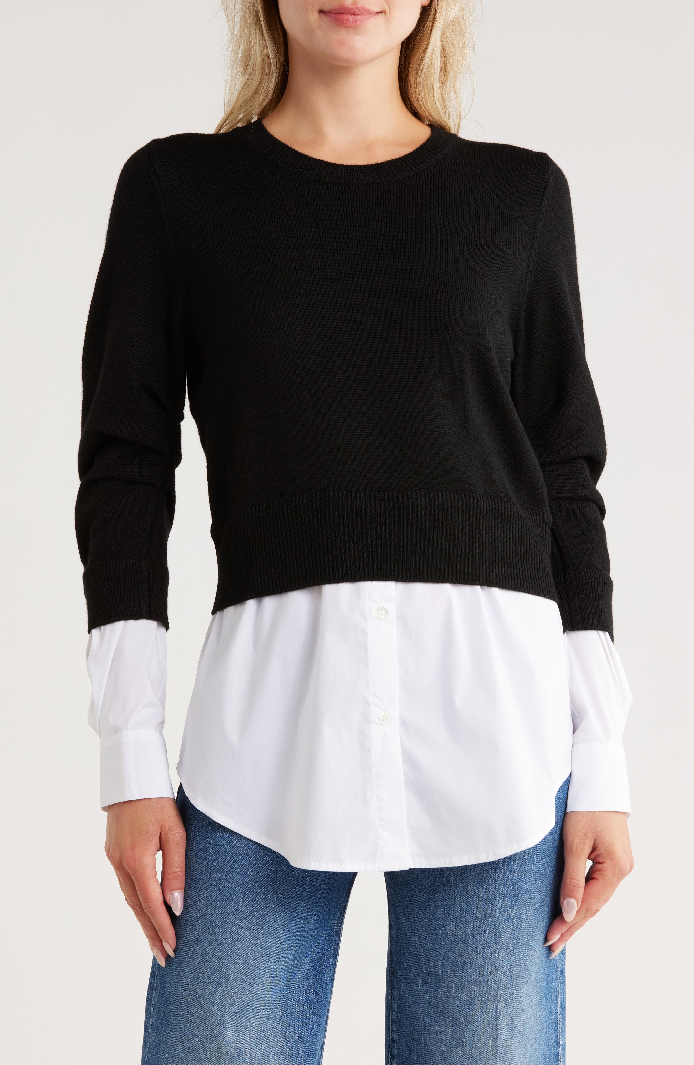 Veronica Beard Amirah Mixed Media Sweater