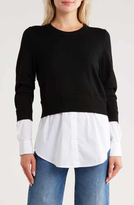 Veronica Beard Amirah Mixed Media Sweater