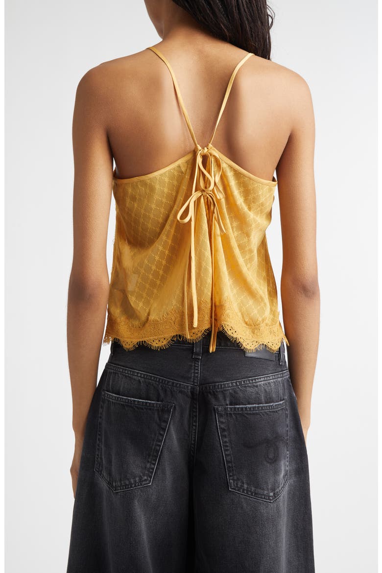 Lace Trim Camisole, Alternate, color, YELLOW
