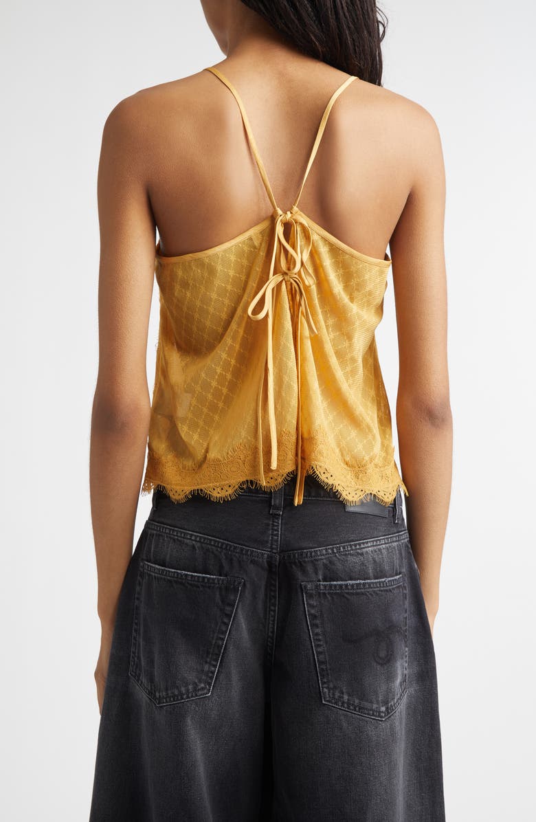 R13 Lace Trim Camisole, Alternate, color, Yellow