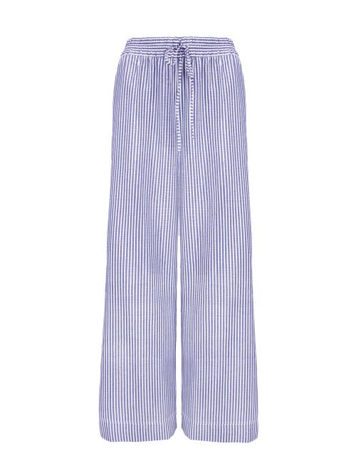 Ro&zo Wide Leg Stripe Drawstring Trousers