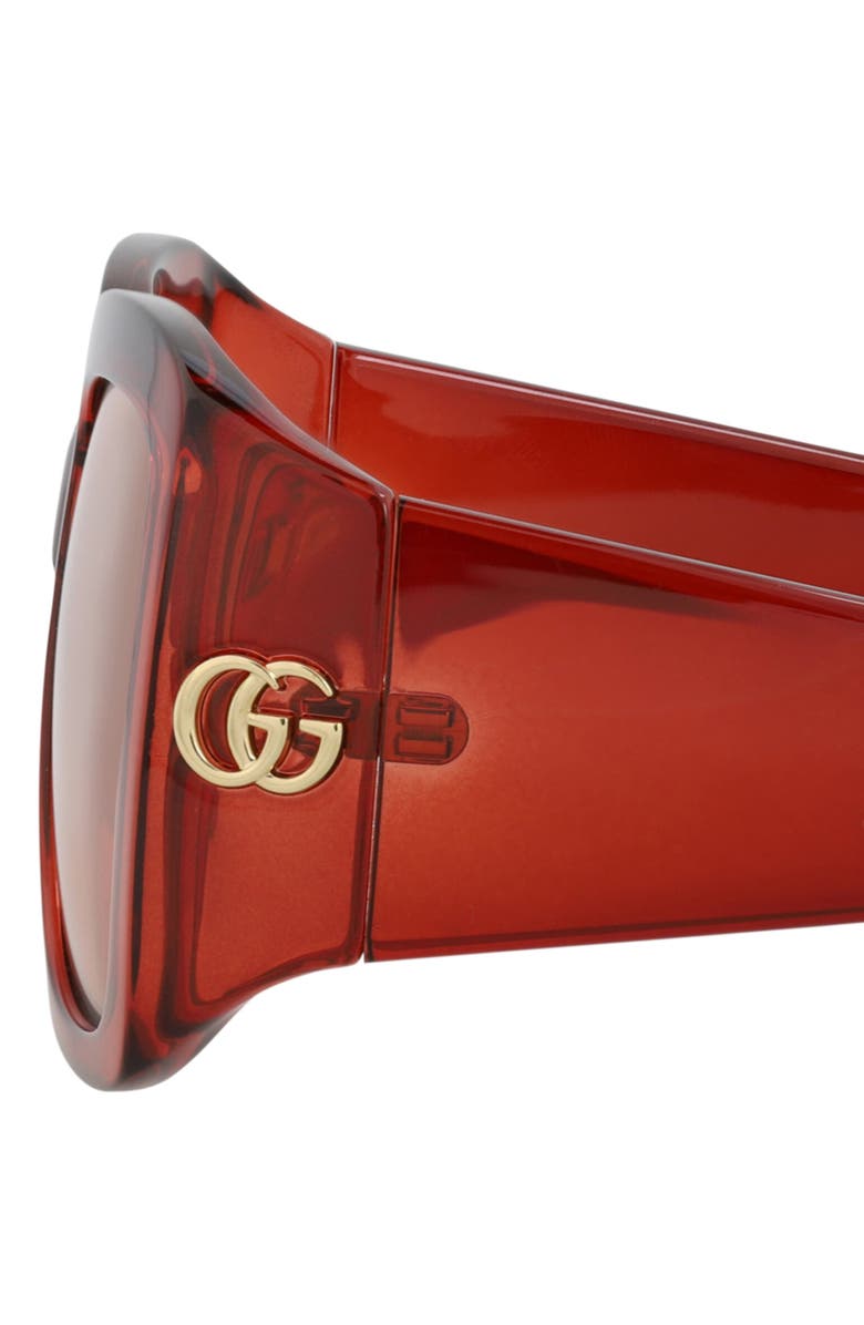Gucci 55mm Square Sunglasses, Alternate, color, 