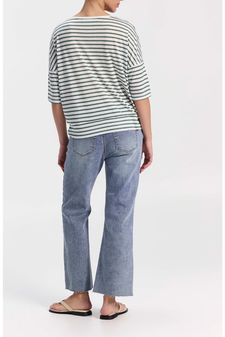 Striped T-Shirt, Alternate, color, Green Stripes