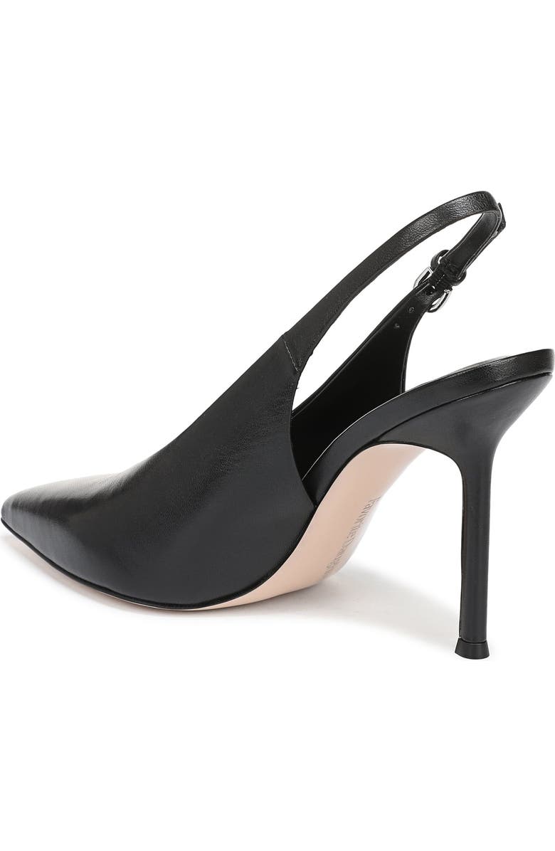 Favorite Daughter Remy Pointed Toe Slingback Sandal, Alternate, color, Black Leather