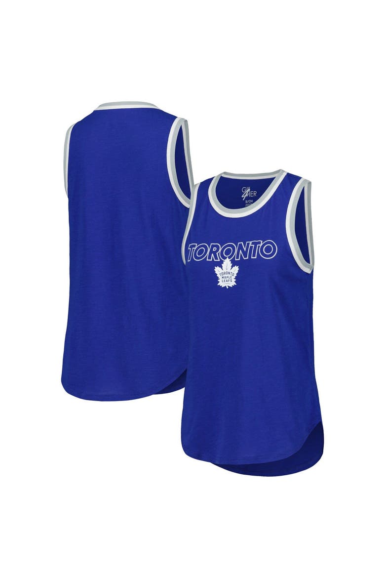 Women's G-III 4Her by Carl Banks Blue Toronto Maple Leafs Strategy Tank Top, Alternate, color, Blue
