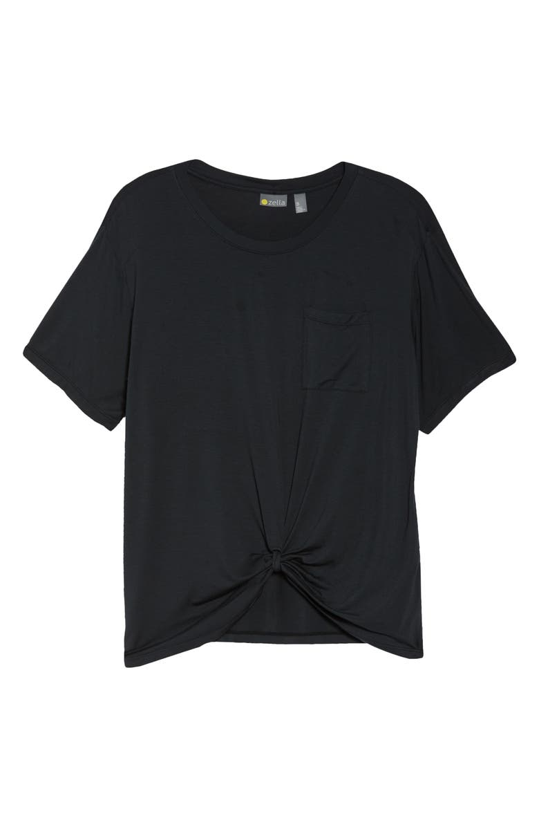 Zella Peaceful Knot Stretch Tencel<sup>®</sup> Modal T-Shirt, Alternate, color,