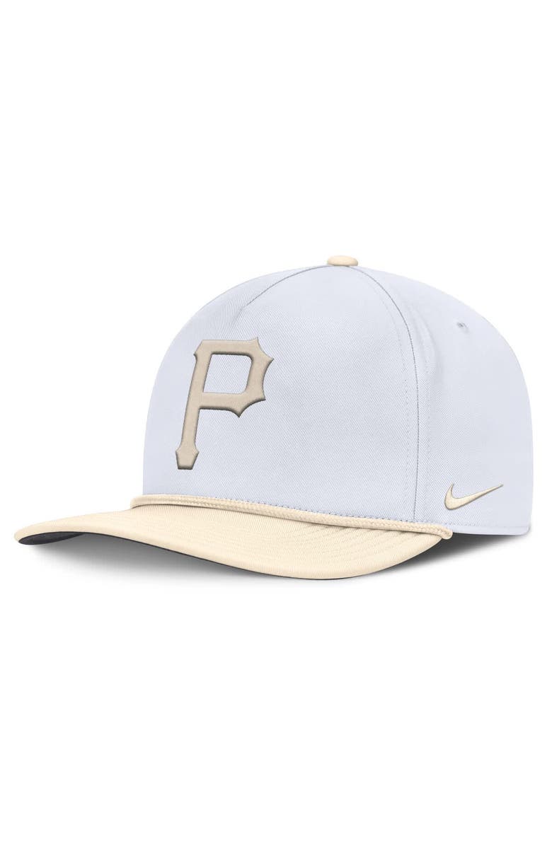 Nike Men's Nike White/Cream Pittsburgh Pirates Pro Performance Snapback Hat, Main, color, White