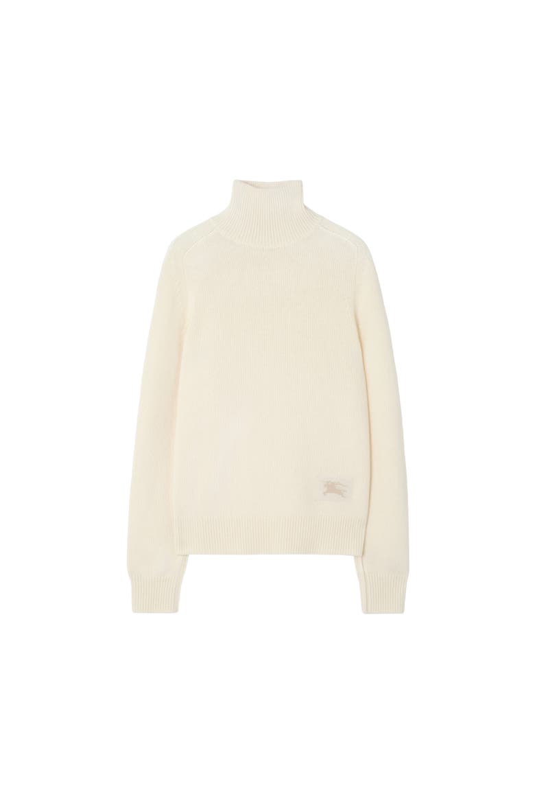 Cashmere Turtleneck sweater, Alternate, color, Ceramic white