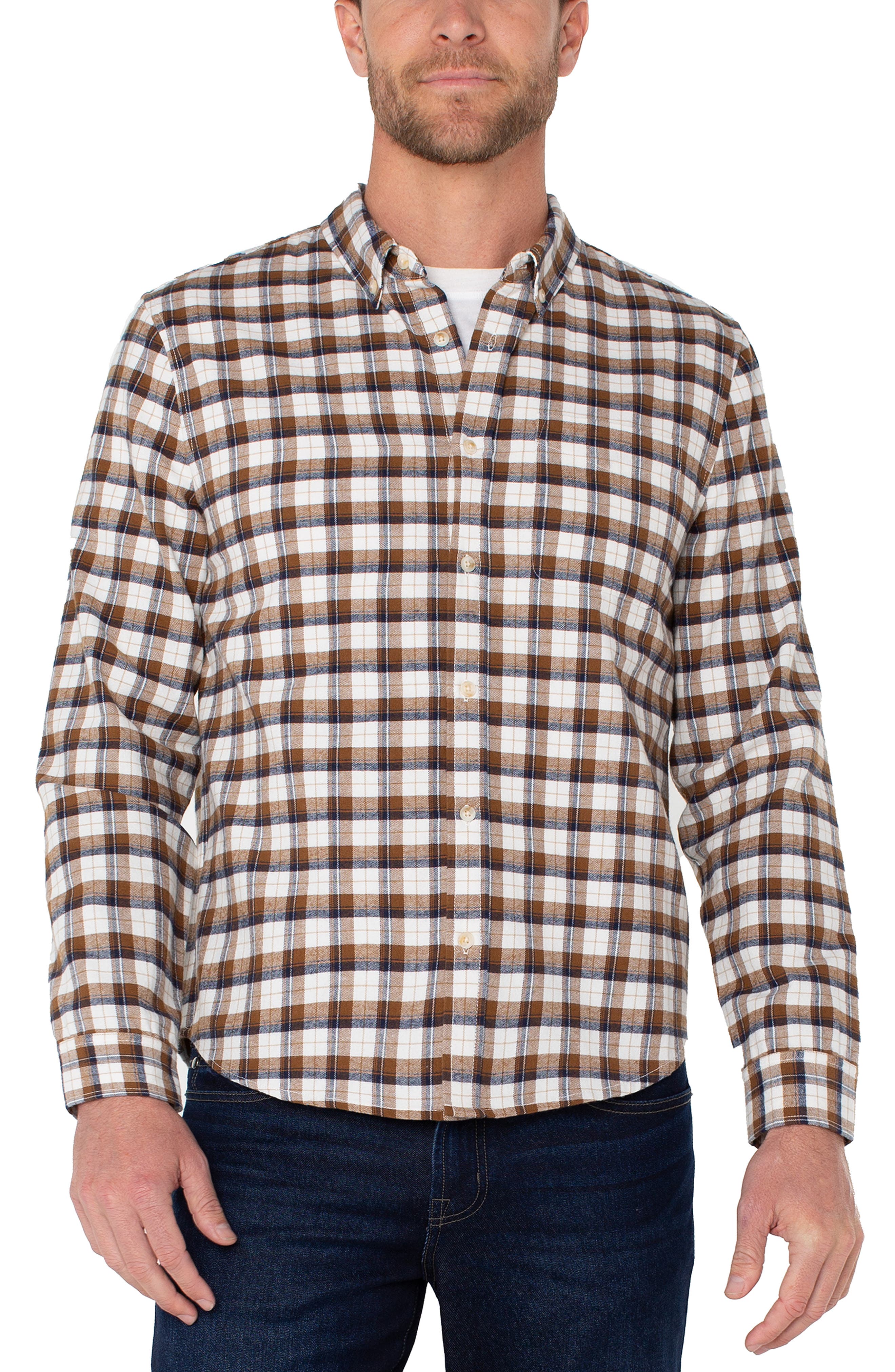 selected CHESTNUT/ NAVY MULTI