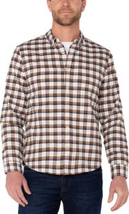 Liverpool Plaid Button-Down Shirt