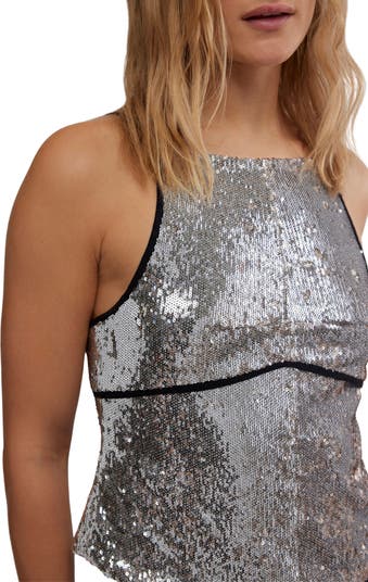 James Sequin Apron Tank