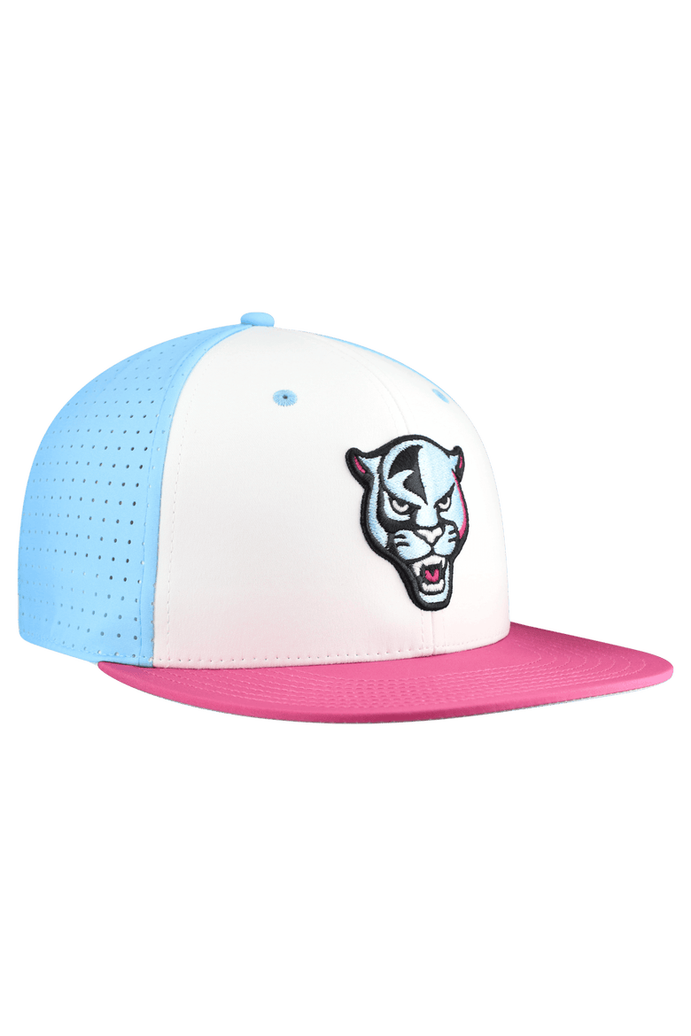 Men's The Game White FIU Panthers Pro Crown Fitted Hat, Alternate, color, White