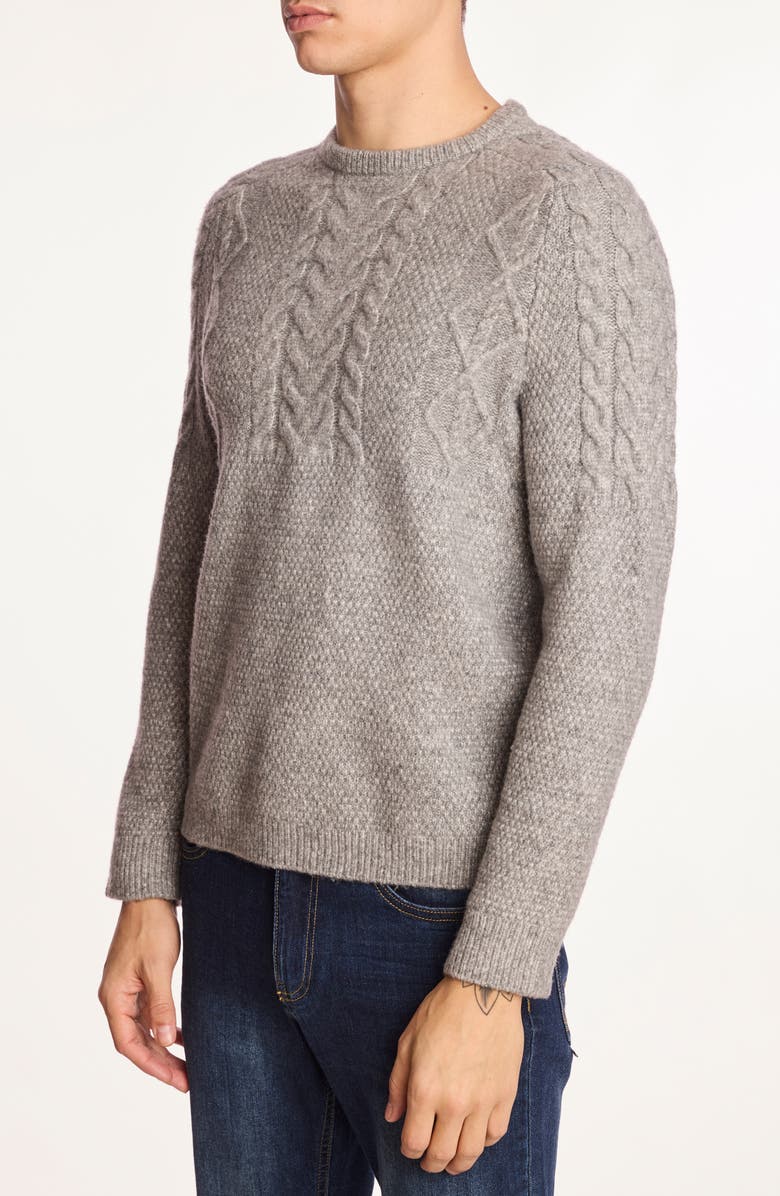 PAISLEY & GRAY Crewneck Sweater, Alternate, color, Smoke