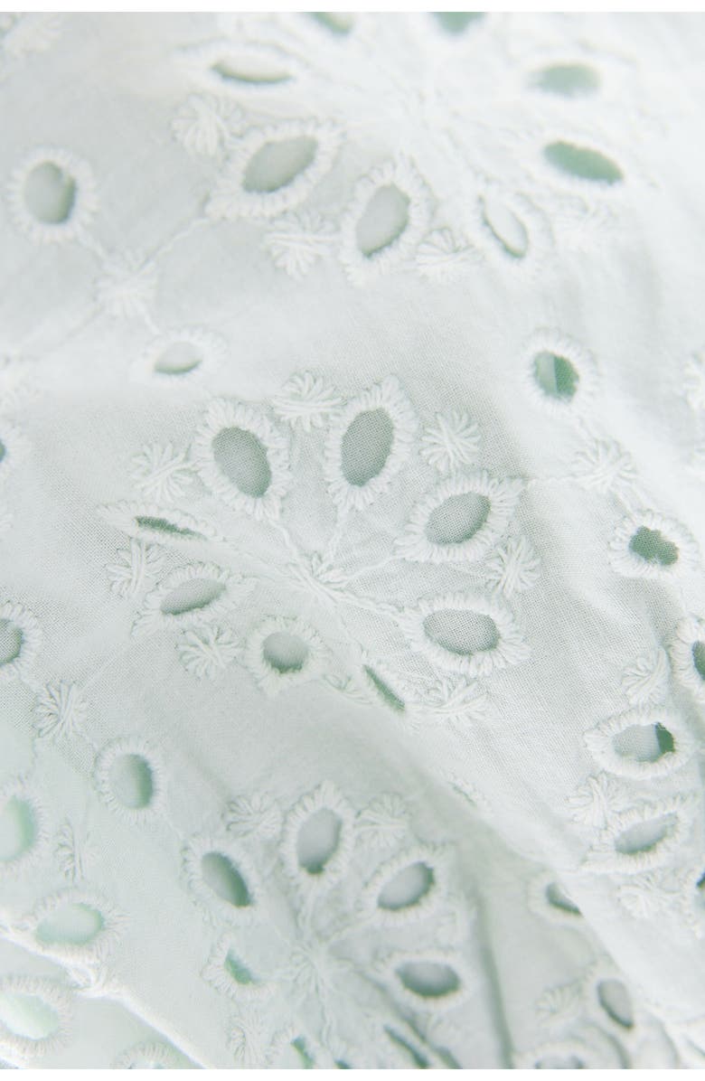 NEXT Kids' Embroidered Eyelet Angel Sleeve Cotton Top, Alternate, color, 