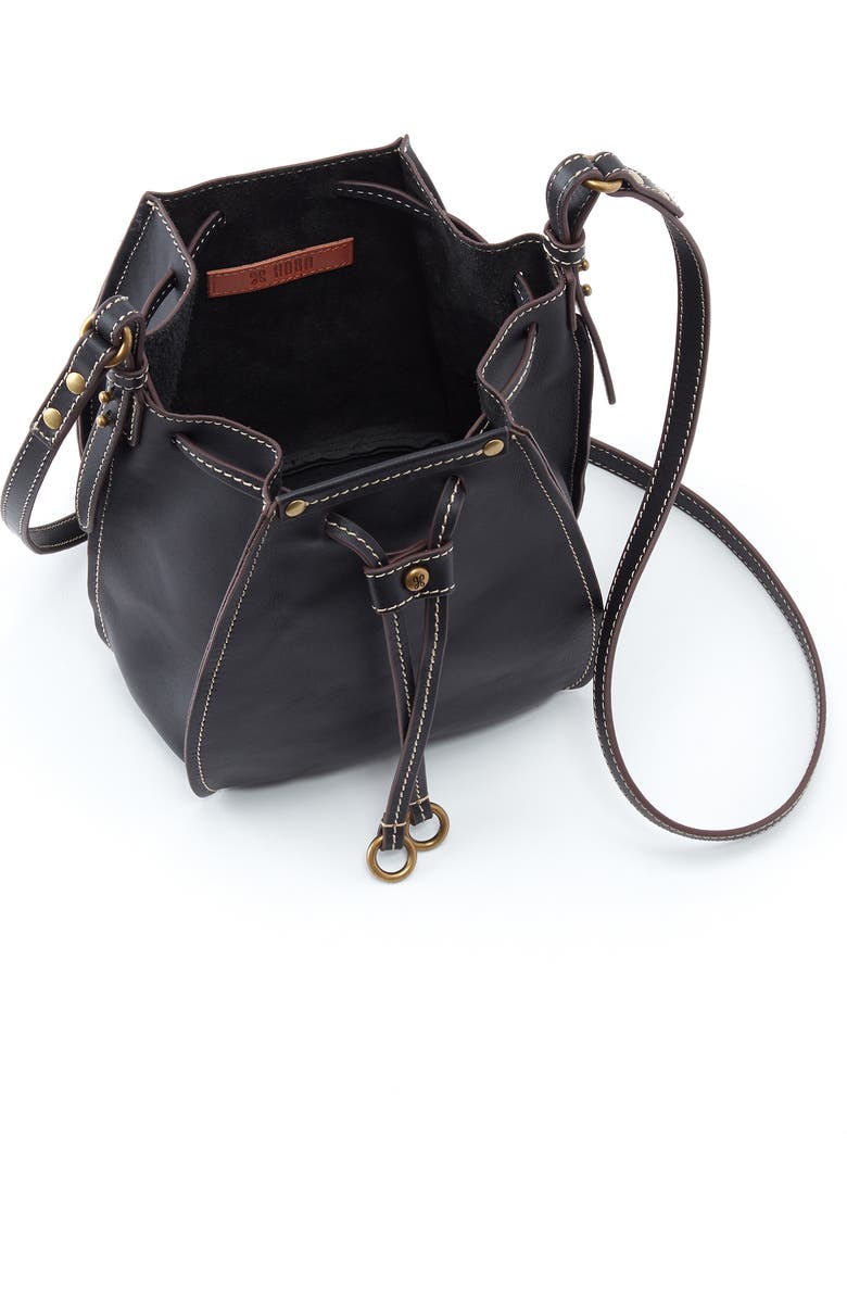 HOBO Cinder Drawstring Leather Crossbody Bag, Alternate, color,