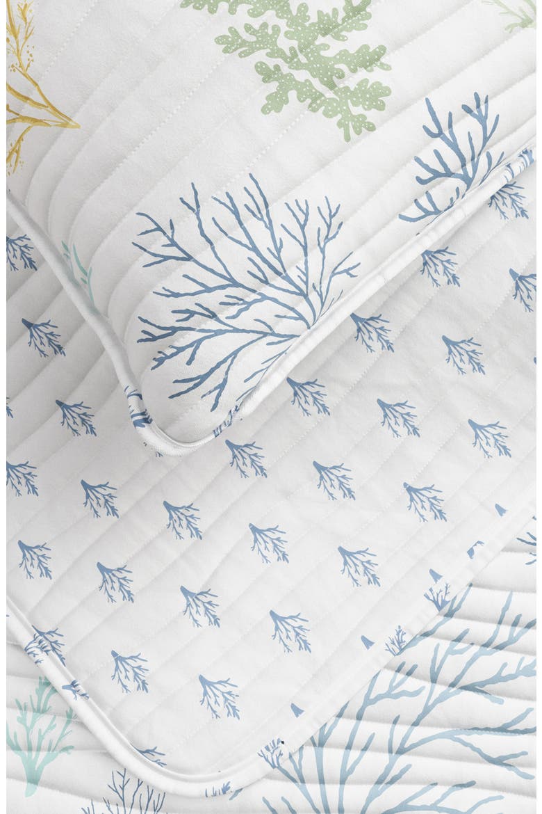 Colorful Coastal Coral Quilt Set, Alternate, color, PASTEL CORAL