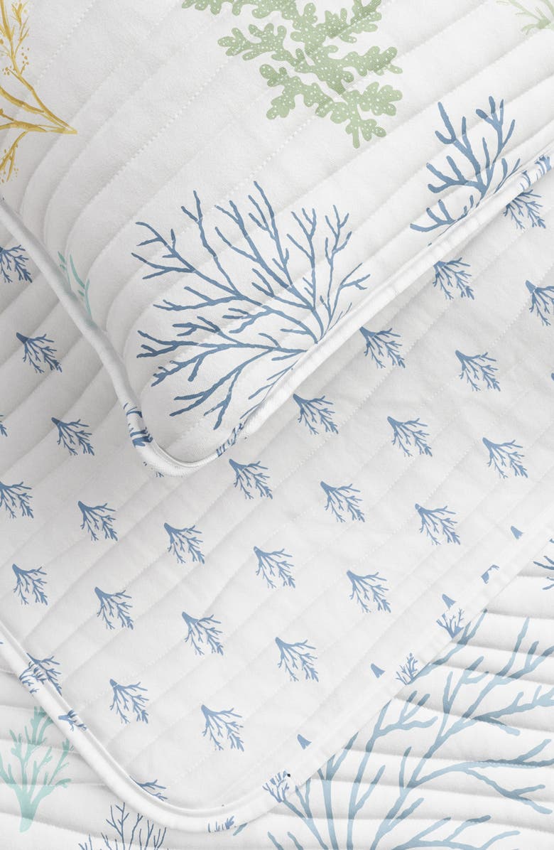 Woven & Weft Colorful Coral Quilt Set, Alternate, color, Pastel Coral