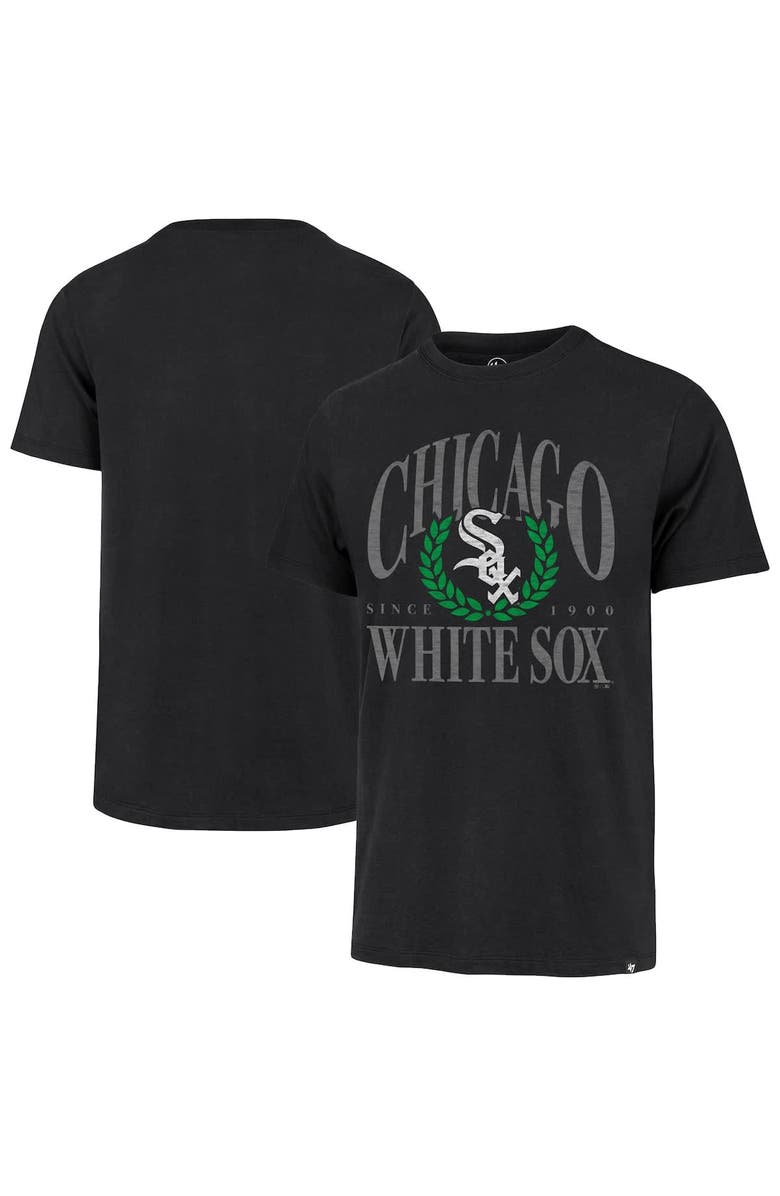 '47 Men's '47 Black Chicago White Sox Pitchout Franklin T-Shirt, Main, color, Black