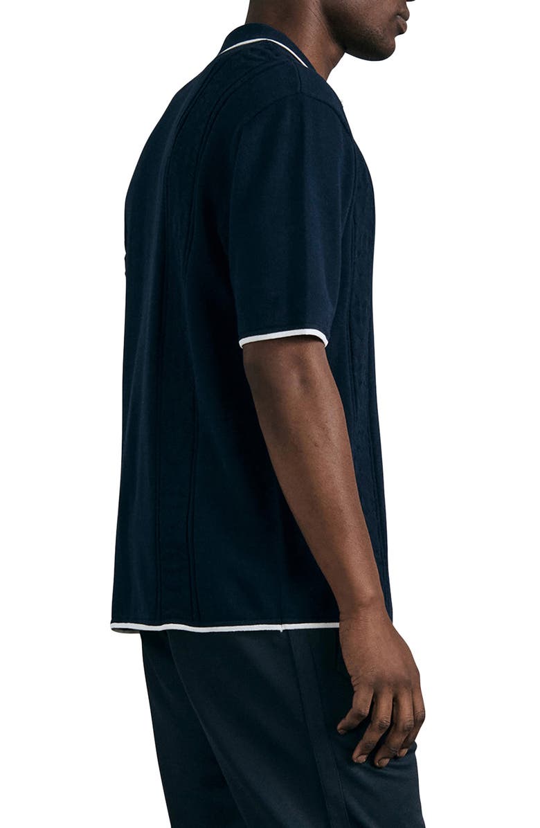 rag & bone Archer Short Sleeve Button-Up Camp Shirt, Alternate, color,